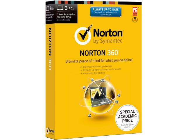 Symantec Norton 360 2014 Academic - 3 PCs Download