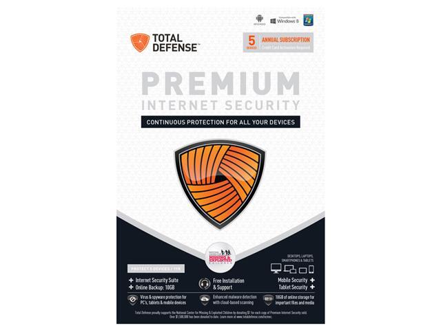 Total Defense Premium Internet Security 5 Devices - Download