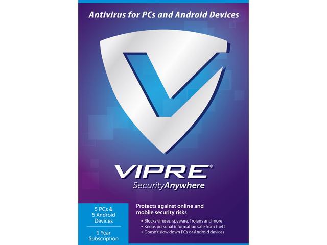 ThreatTrack Security VIPRE Security Anywhere - 5 PCs - 5 Android Devices 1 Year