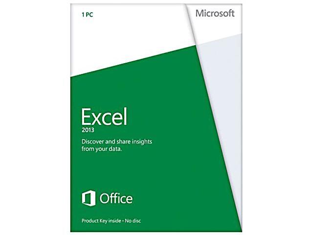 Microsoft Excel 2013 Product Key Card (no media) - 1 PC