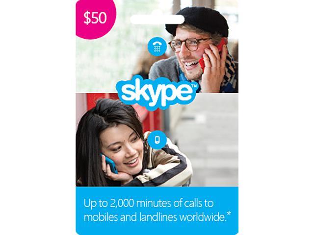 Skype $50 Prepaid Credit 