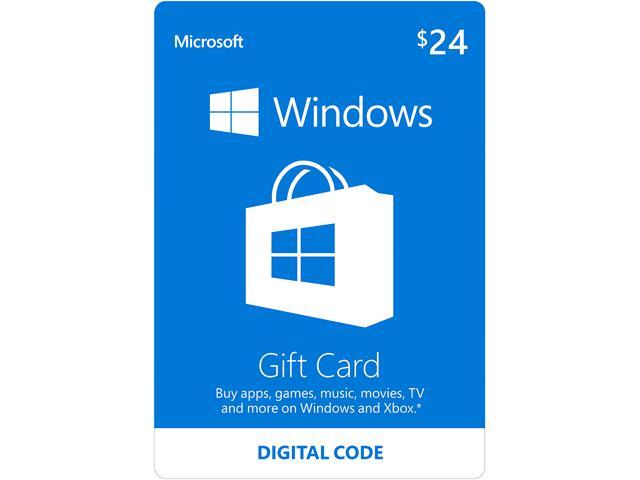Microsoft Windows Store Gift Card - $24 (Email Delivery) 