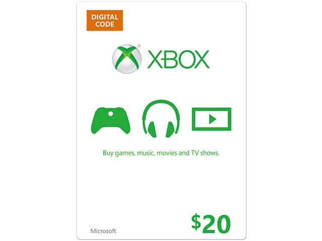 Xbox $20 Gift Card (Attach Only) - Newegg.com