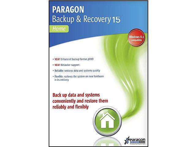 Paragon Backup & Recovery 15 Home 3 PC - Download (Attach Only)