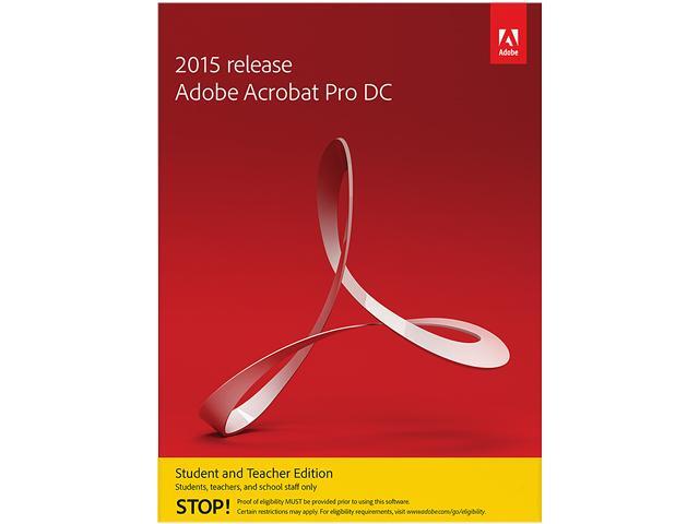 Adobe Acrobat Pro DC for Windows - Student & Teacher - Download