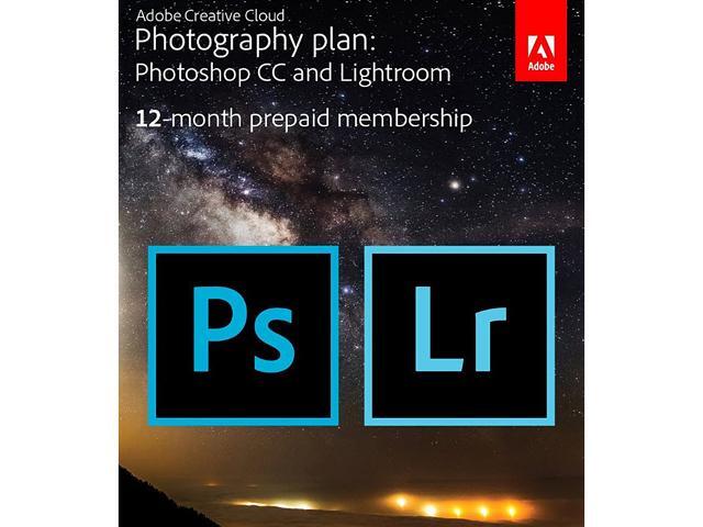 Adobe Adobe Creative Cloud Photography Plan (Photoshop CC + Lightroom) - Digital Membership [Prepaid 12 Months]