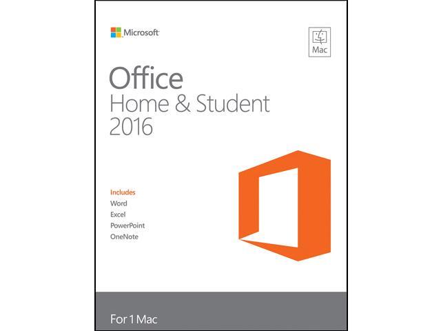 Microsoft Office Home for Student 2016 Product Key Card - 1 Mac
