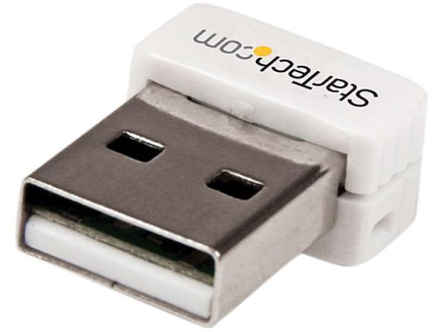 StarTech.com USB 150Mbps Mini Wireless N Network Adapter - 802.11n/g 1T1R USB WiFi Adapter - White