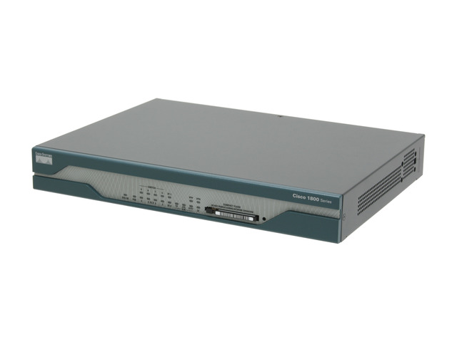 CISCO 1800 CISCO1811/K9 Security Router 2 x 10/100Mbps WAN Ports 8 x 10/100Mbps LAN Ports