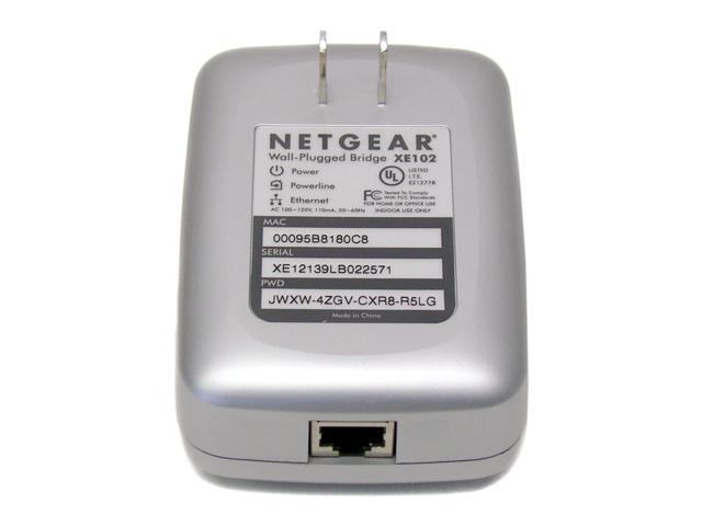 NETGEAR XE102 Wall-Plugged Ethernet Bridge Up to 14Mbps
