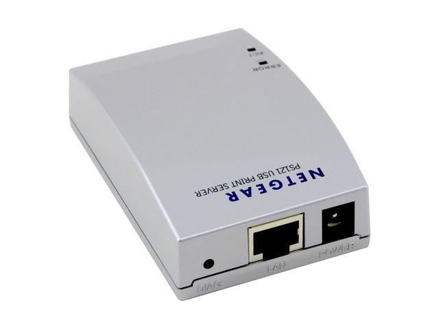 NETGEAR PS121 Print Server RJ45 USB 1.1