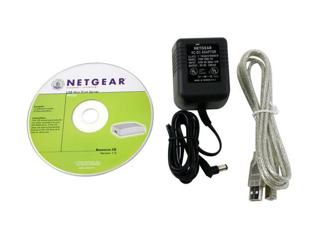 NETGEAR PS121 Print Server RJ45 USB 1.1