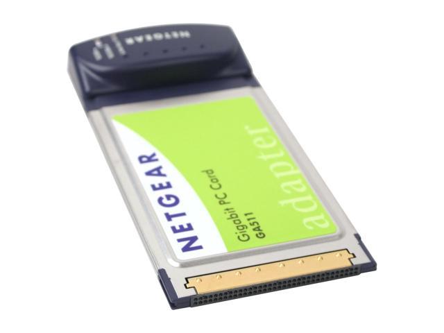 NETGEAR GA511 Gigabit PC Card with Jumbo Frame support 1 x RJ45 - 8 ...