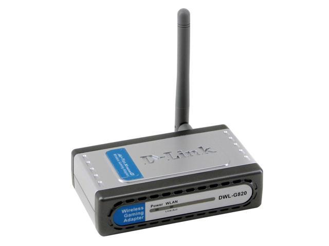 D-Link DWL-G820 2.4GHz Wireless gaming adapter IEEE 802.11g,