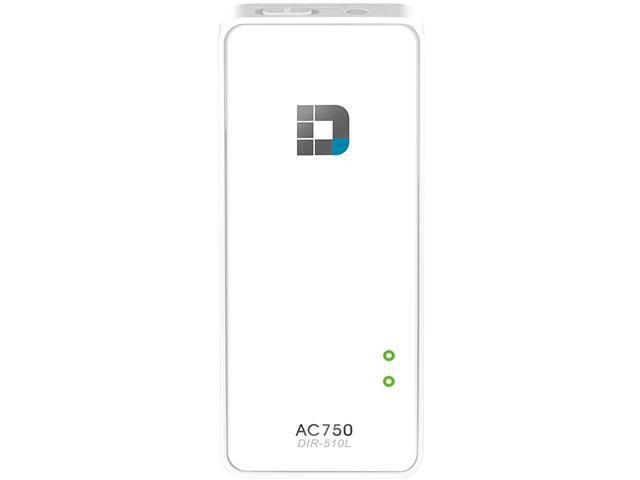 D-Link DIR-510L AC750 Portable Wireless Router and Charger