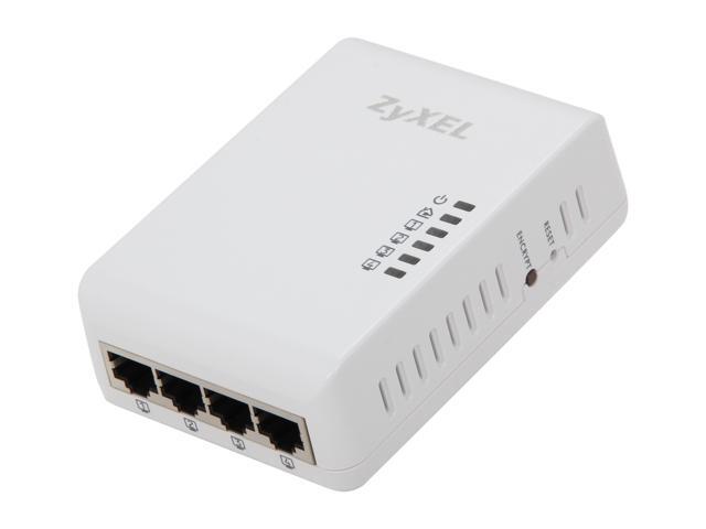 ZyXEL PLA4225 4-Port AV500 Powerline Gigabit Switch, Up to 500Mbps