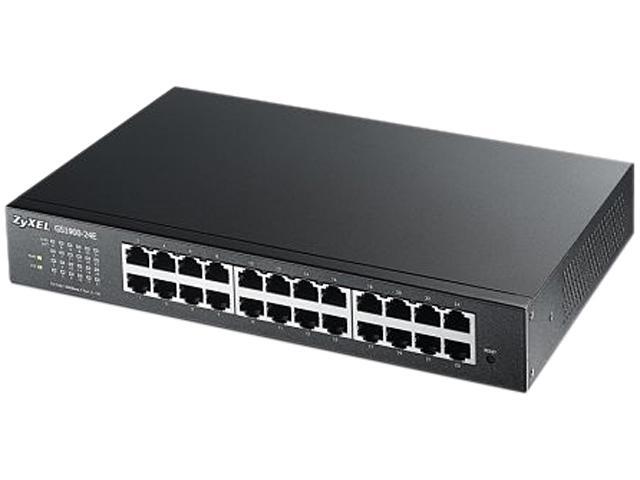 ZyXEL GS1900-24E 24-Port Desktp Fanless GbE L2 Smart Managed Switch