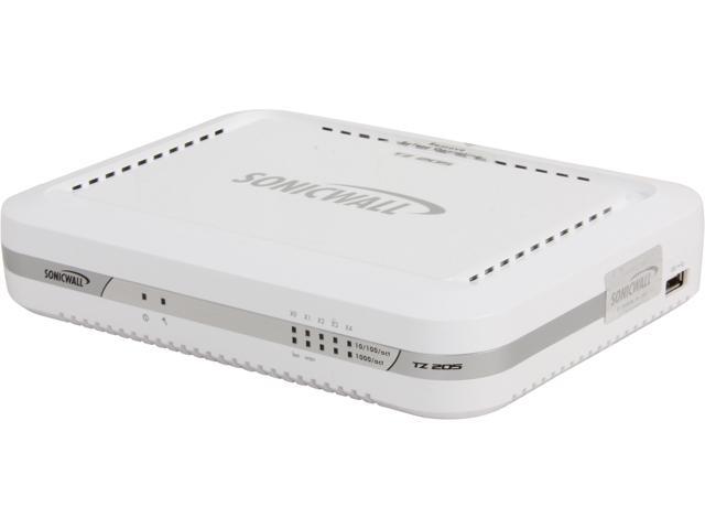 SONICWALL 01-SSC-4884 VPN Wired TZ 205 Hardware Bundled with 2-years of the Comprehensive Gateway Security Suite
