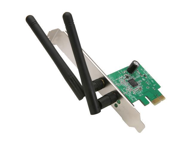 NETIS WF2113 300Mbps Wireless N PCI-E Adapter with 5 dBi High Gain Antennas and Low Profile Bracket Compatible with Windows ...
