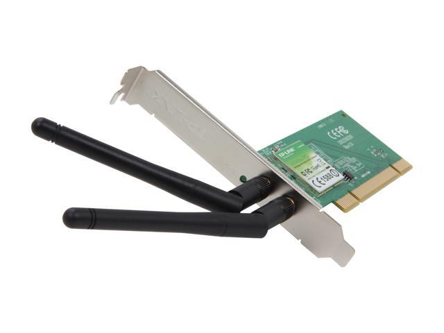 TP-LINK TL-WN851ND Wireless N300 PCI Adapter, 300Mbps, w/WPS Button, IEEE 802.1b/g/n, 64/128 bit WEP, WPA/WPA2