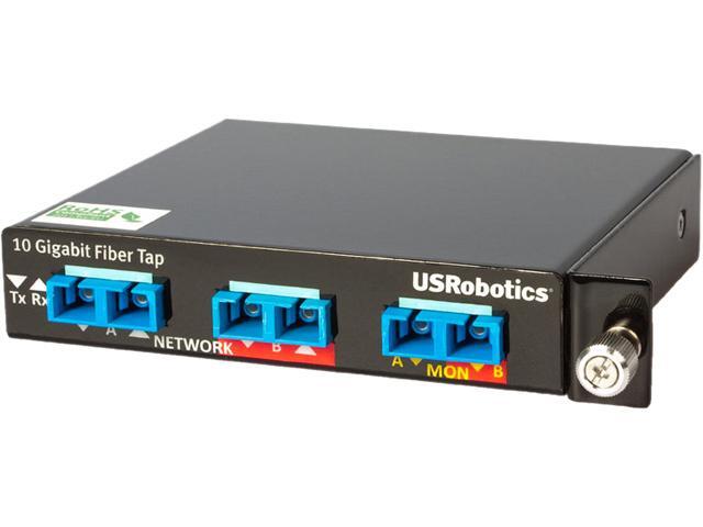 U.S. Robotics USR4515LC 10/1 Gigabit SR/SX Multi-Mode Fiber Network Tap (50 Micron 50/50 Split LC Connectors)