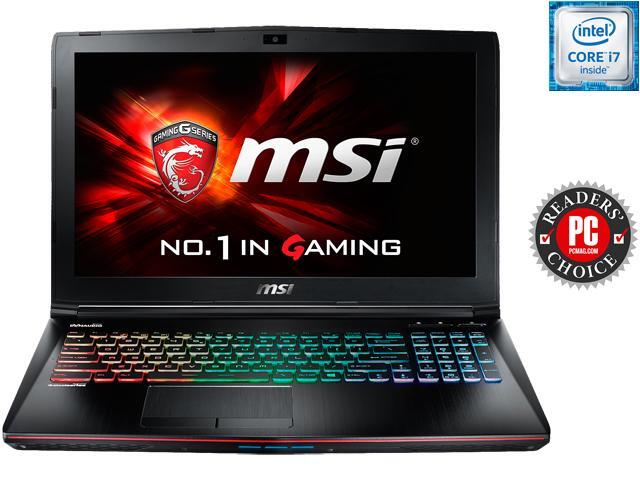 MSI GE Series GE62 Apache Pro-004 Gaming Laptop 6th Generation Intel Core i7 6700HQ (2.60 GHz) 16 GB Memory 1 TB HDD NVIDIA ...