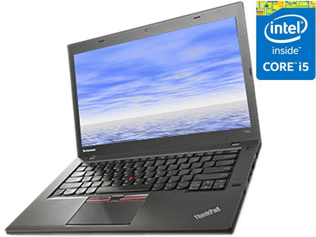 Lenovo ThinkPad T450 Notebook – 14" Display Intel Core i5-5200U 2.2 GHz