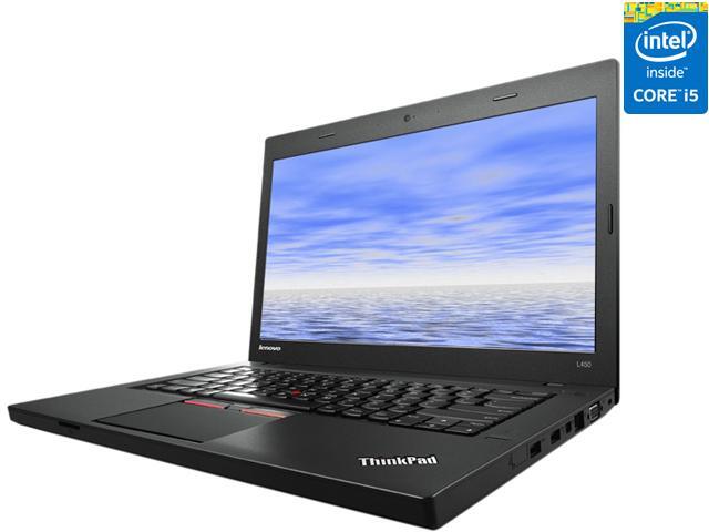 ThinkPad L450 (20DT001DUS) Laptop Intel Core i5 4300U (1.90 GHz) 256 GB SSD Intel HD Graphics 4400 Shared memory 14" Windows ...