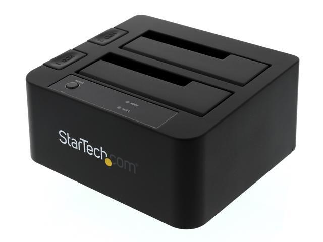 StarTech.com USB 3.0 / eSATA Dual Hard Drive Docking Station with UASP for 2.5/3.5in SATA SSD / HDD – SATA 6 Gbps USB 3.0 ...