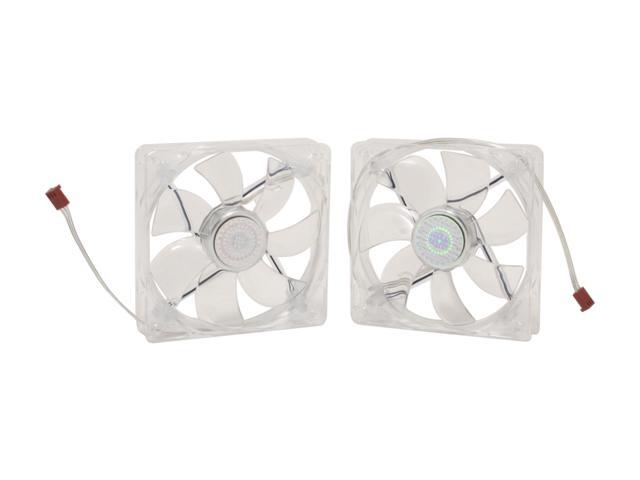 Cooler Master Sleeve Bearing 120mm Blue LED Silent Fan for Computer Cases, CPU Coolers, and Radiators (Value 2-Pack)