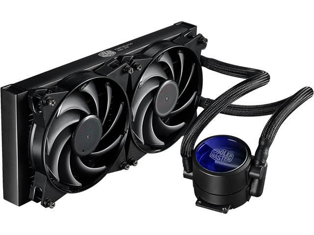 MasterLiquid Pro 240 All-In-One (AIO) Liquid Cooler with FlowOp Technology, Dual Chamber Design and MasterFan Pro Radiator Fans by Cooler Master