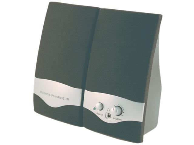 Axis GS-128 (MS-210) 0.5W per channel RMS power 2.0 Multimedia Speakers Pair (Black)