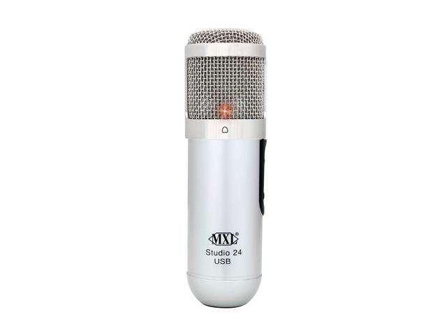 MXL MXL-STUDIO 24 USB Whilt, Silver USB Connector 24-bit USB Microphone