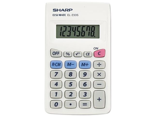 Sharp EL233SB EL233SB Pocket Calculator, 8-Digit LCD