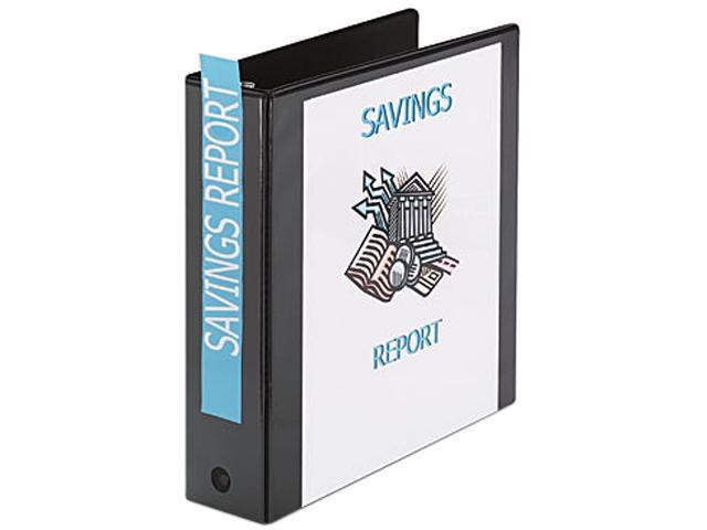 Avery 05730 Economy Vinyl Round Ring View Binder, 2" Capacity, Black