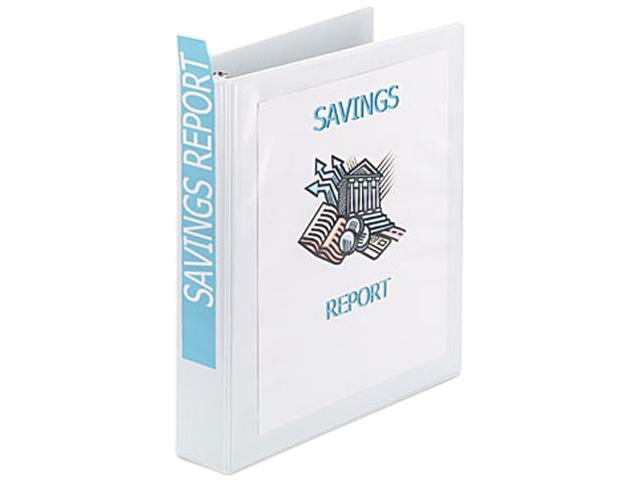 Avery 19651 Showcase Reference View Binder, 1-1/2" Capacity, White