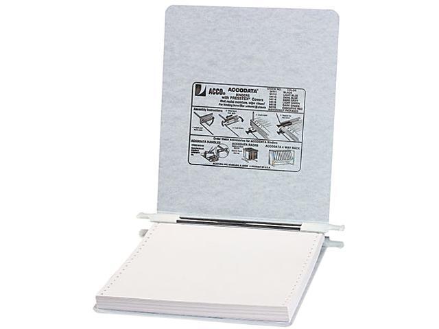 ACCO 54114 Pressboard Hanging Data Binder, 9-1/2 x 11 Unburst Sheets, Light Gray