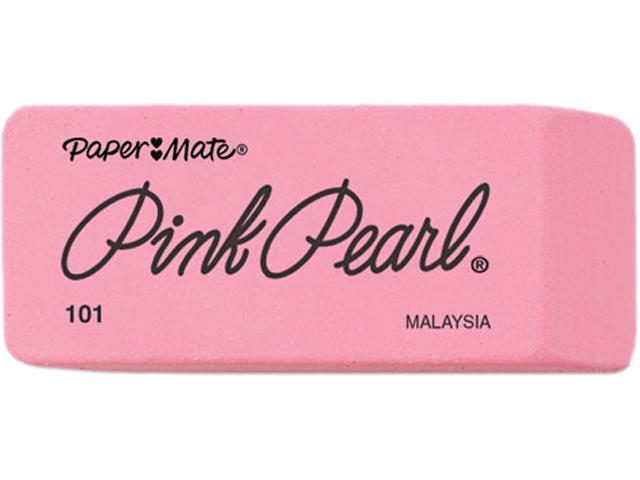 Paper Mate 70521 Pink Pearl Eraser, Large, 12/Box