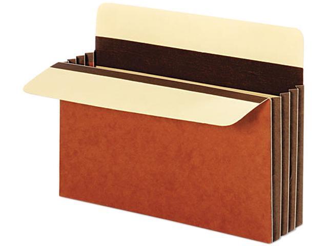 Globe-Weis C1525EHD Wide 3 1/2 Inch Expansion Accordion Pocket, Letter, Redrope, 10/Box