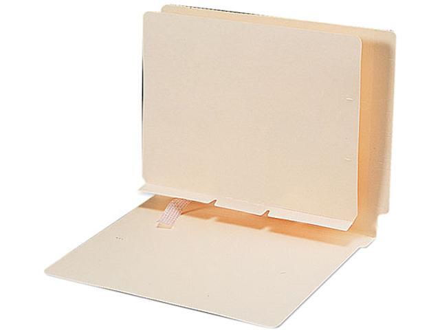 Smead 68021 Manila Self-Adhesive Folder Dividers with Prepunched Slits, Letter, 100/Box
