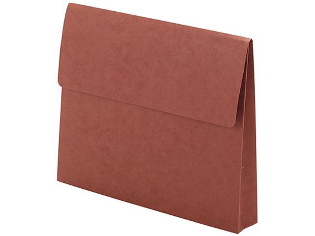 Smead 77142 Two Inch Expansion Wallet with Velcro, Letter, Redrope