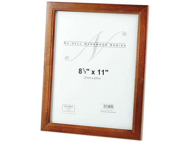 Nu-Dell 15815 Solid Oak Hardwood Frame, 8-1/2 x 11, Walnut