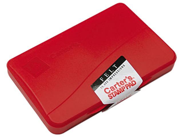 Carter's 21071 Felt Stamp Pad, 4 1/4 x 2 3/4, Red