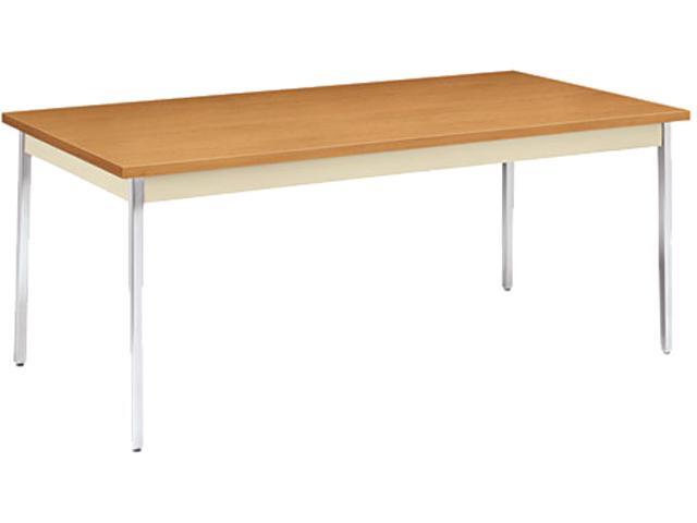HON UTM3672CLCHR Utility Table, Rectangular, 72w x 36d x 29h, Harvest