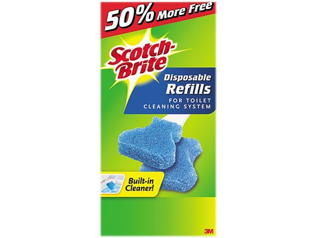 3m 557-r10-6 Scotch-brite Disposable Toilet Scrubber Refill - Newegg.com