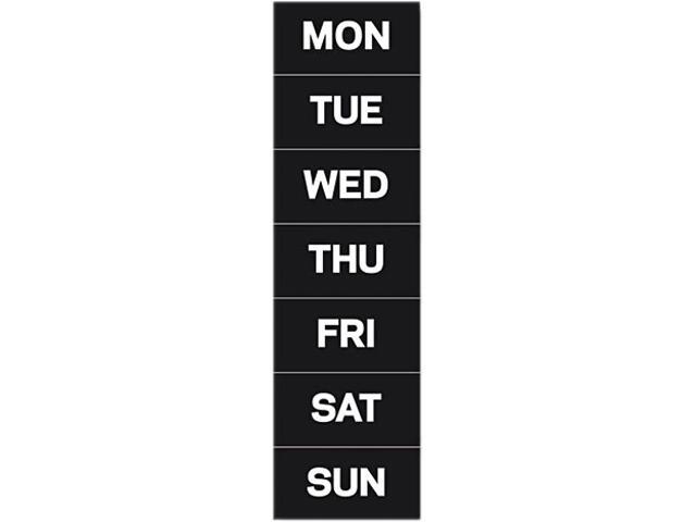 MasterVision
Calendar Magnetic Tape, Days Of The Week, Black/White, 2" x 1"