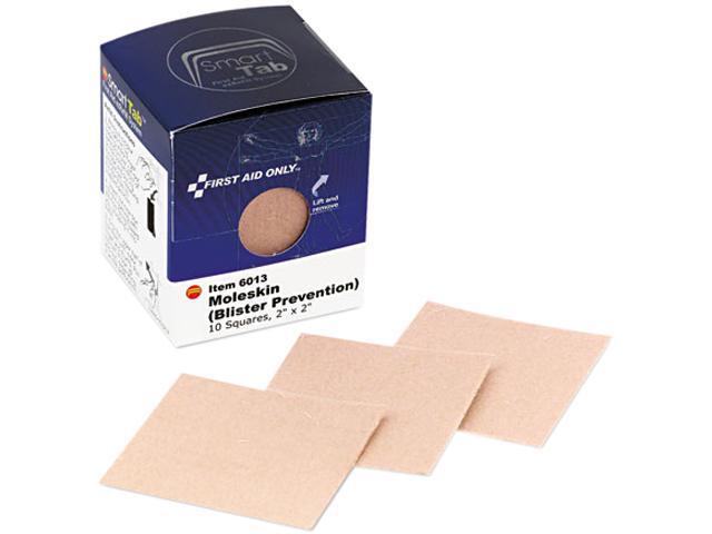 First Aid Only FAE-6013 Moleskin/Blister Protection, 2” Squares, 10/Box