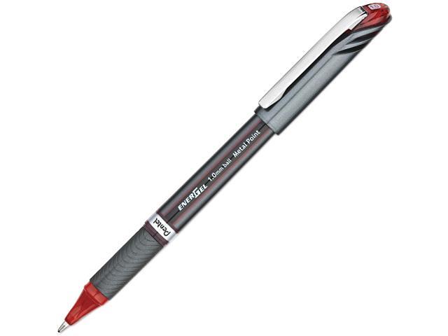 Pentel BL30B EnerGel NV Liquid Roller Ball Stick Gel Pen, Red Ink, Bold