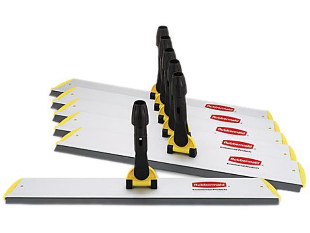 Rubbermaid Commercial Q570 Microfiber Quick Connect Frame, Squeegee, 24"w x 4 1/2d, Aluminum,Yellow