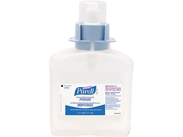 PURELL 5192-03 FMX-12 Foam Instant Hand Sanitizer Refill, w/Moisturizers, 1200-ml